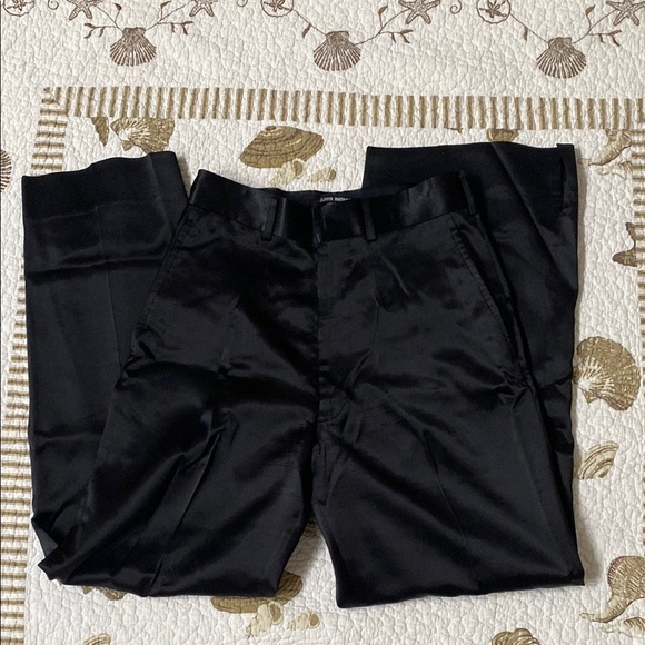 Junya Watanabe Comme dos Garçons Black Satin Trousers. Size M. - Picture 12 of 15